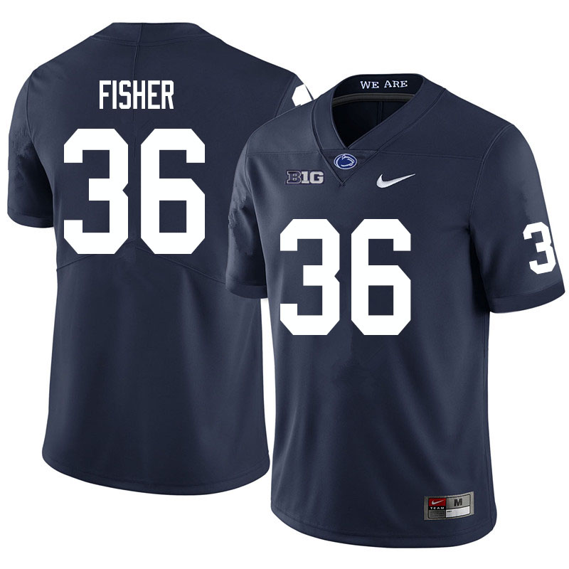 NCAA Nike Men's Penn State Nittany Lions Zuriah Fisher #36 College Football Authentic Navy Stitched Jersey VQS8698RL